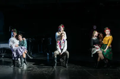 Próba medialna dyplomu IV roku SWA z piosenki aktorskiej "Gruski pospodały" na Scenie Kameralnej Teatru Muzycznego w Gdyni 