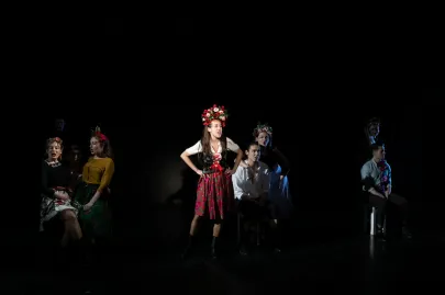 Próba medialna dyplomu IV roku SWA z piosenki aktorskiej "Gruski pospodały" na Scenie Kameralnej Teatru Muzycznego w Gdyni 