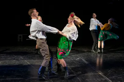 Próba medialna dyplomu IV roku SWA z piosenki aktorskiej "Gruski pospodały" na Scenie Kameralnej Teatru Muzycznego w Gdyni 