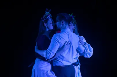 Próba medialna dyplomu IV roku SWA z piosenki aktorskiej "Gruski pospodały" na Scenie Kameralnej Teatru Muzycznego w Gdyni 