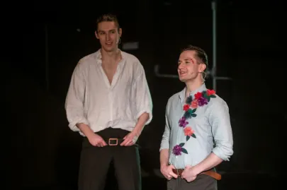 Próba medialna dyplomu IV roku SWA z piosenki aktorskiej "Gruski pospodały" na Scenie Kameralnej Teatru Muzycznego w Gdyni 