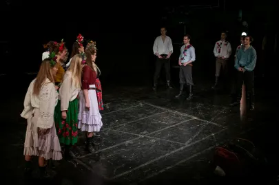 Próba medialna dyplomu IV roku SWA z piosenki aktorskiej "Gruski pospodały" na Scenie Kameralnej Teatru Muzycznego w Gdyni 