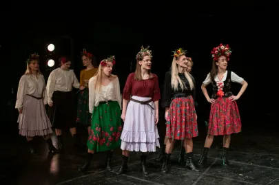 Próba medialna dyplomu IV roku SWA z piosenki aktorskiej "Gruski pospodały" na Scenie Kameralnej Teatru Muzycznego w Gdyni 