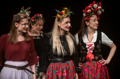 Próba medialna dyplomu IV roku SWA z piosenki aktorskiej "Gruski pospodały" na Scenie Kameralnej Teatru Muzycznego w Gdyni 