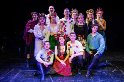 Próba medialna dyplomu IV roku SWA z piosenki aktorskiej "Gruski pospodały" na Scenie Kameralnej Teatru Muzycznego w Gdyni 