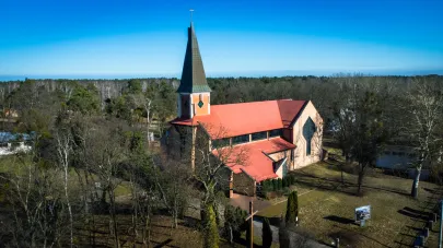 Wyspa Sobieszewska w zimowym słońcu