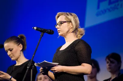 członek Jury, holenderska dokumentalistka Adtrid Bussink
