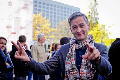 Poseł Robert Biedroń