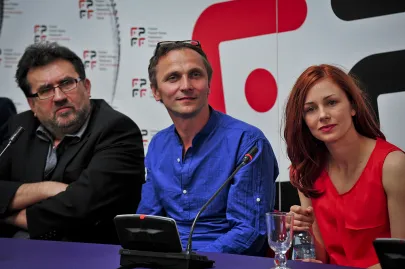 Reżyser Leszek Dawid i Katarzyna Wajda