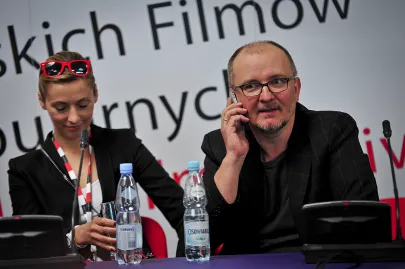 Anita Jancia i jeden z producentów filmu