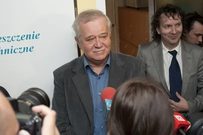 Marian Dziędziel i Marek Wysoczyński (z tyłu)