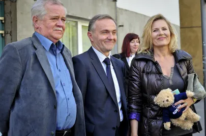 Marian Dziędziel, Wojciech Szczurek, Grażyna Szapołowska i Marian Dzięgiel