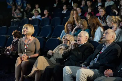 Agnieszka Odorowicz, Krystyna Zachwatowicz, Andrzej Wajda i Leszek Kopeć
