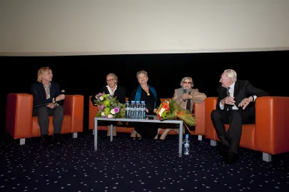 Przed projekcją filmu "Panny z wilka" Andrzeja Wajdy