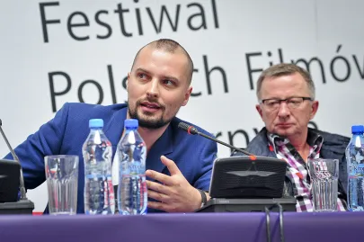 Antoni Komasa Łazarkiewicz, autor muzyki i Wojciech Danowski, producent filmowy 