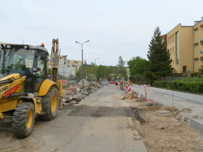 Ścieżki rowerowe w budowie