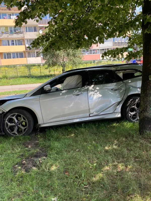 Skutki wypadku przy ul. Wyzwolenia