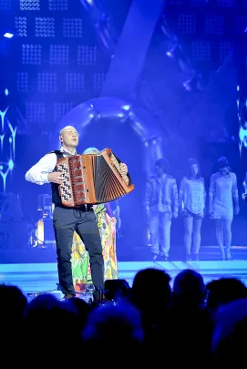 Marcin Wyrostek na mini recitalu Maryli Rodowicz