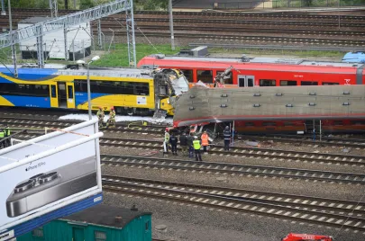 Zderzenie pociągów w Gdyni