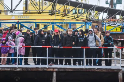 Wodowanie statku rybackiego Hákon w Karstensen Shipyard Poland