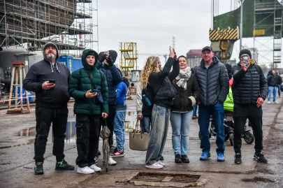 Wodowanie statku rybackiego Hákon w Karstensen Shipyard Poland
