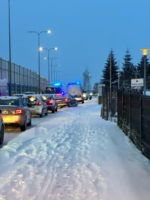 Skutki pierwszej kolizji na Fabrycznej; 