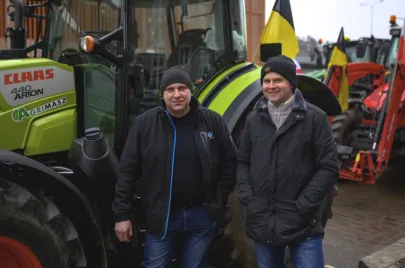 Protest rolników pod Urzędem Wojewódzkim w Gdańsku