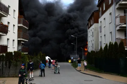 Pożar budowy przy ul. Hokejowej