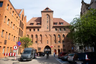 Konferencja przed otwarciem Żurawia dla zwiedzających w Gdańsku