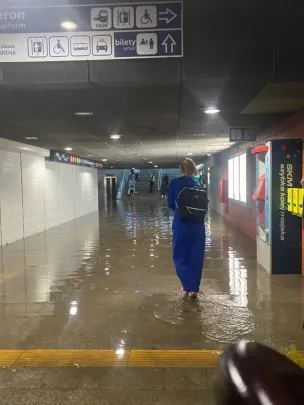 tunel Gdańsk żabianka zalany