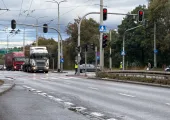 Policja kieruje ruchem Morska - Kartuska