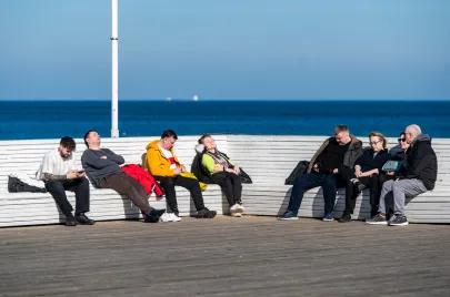Pierwszy w tym roku wiosenny dzień w Sopocie