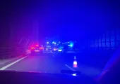 Wypadek na S7 na moście