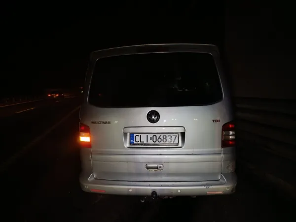 Skutki wypadku na S7