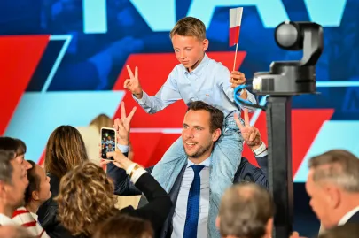 Wieczór wyborczy Karola Nawrockiego w Gdańsku