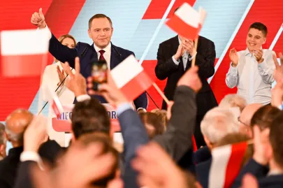 Wieczór wyborczy Karola Nawrockiego w Gdańsku