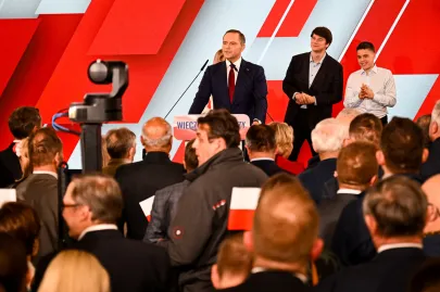 Wieczór wyborczy Karola Nawrockiego w Gdańsku