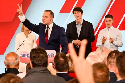 Wieczór wyborczy Karola Nawrockiego w Gdańsku