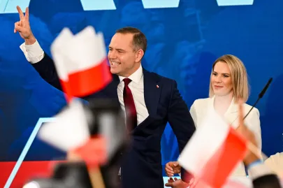 Wieczór wyborczy Karola Nawrockiego w Gdańsku