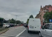 Remont przy zieleniaku i cały gdansk stoi...dramat.....