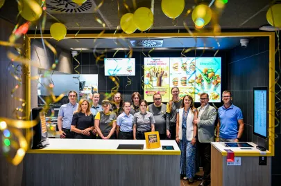 Wyremontowany McDonald's przy hali Olivia tuż przed otwarciem
