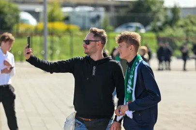 Kibice Lechii Gdańsk i Arki Gdynia w drodze na derby Trójmiasta