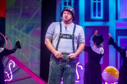 Próba medialna musicalu "Producenci" w Teatrze Muzycznym w Gdyni
