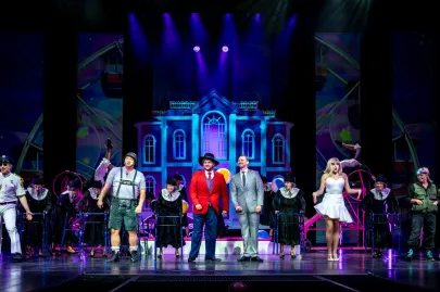 Próba medialna musicalu "Producenci" w Teatrze Muzycznym w Gdyni