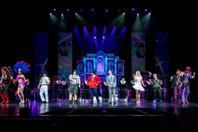 Próba medialna musicalu "Producenci" w Teatrze Muzycznym w Gdyni