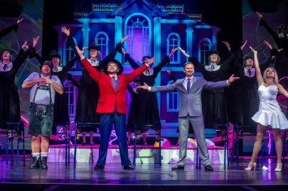 Próba medialna musicalu "Producenci" w Teatrze Muzycznym w Gdyni