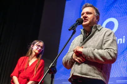 Uroczyste wręczenie statuetki Arcymistrza Kina Markowi Koterskiemu