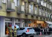 Auto uderzyło w budynek na Władysława IV