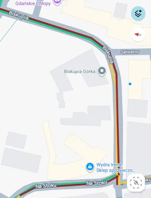 Cała ulica i chodniki Biskupia,Na Stoku oblodzone! Wszystko stoi!