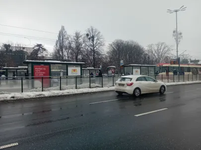 Wiaty przy Bramie Wyżynnej już odśnieżone